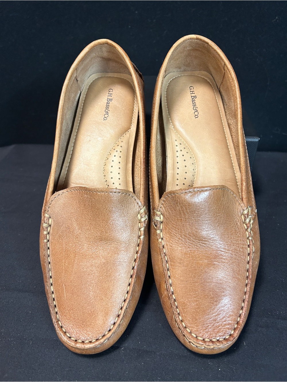 G.H. Bass & Co. Men's Tan Leather Penny Loafers